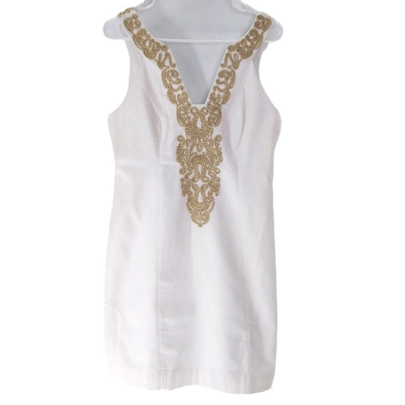 Lilly Pulitzer Suzette Resort White Shift Dress 6 - Picture 2 of 7
